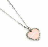 Barbie - collier chaine - coeur rose