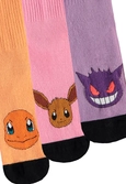 Pokemon - trio color - pack de 3 paires de chaussettes sport (t35-38)