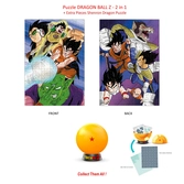 Dragon ball z - puzzle à collectionner - 1 etoile - 2en1 puzzle +extra