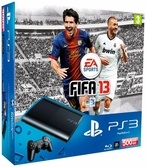 Console PS3 Ultra slim 12 Go noire + Fifa 2013 (1 manettes)