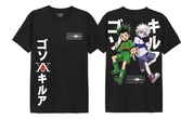 Hunter x hunter - gon & killua - t-shirt oversize homme (xs)