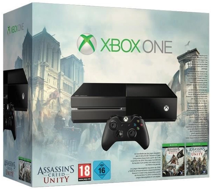 Xbox One + Assassin's Creed Unity + Assassin's Creed IV Black Flag