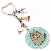 Pusheen - pizza - porte-clés