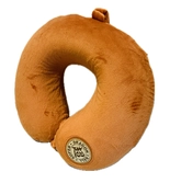 Dragon ball super - logo - coussin de voyage en velboa