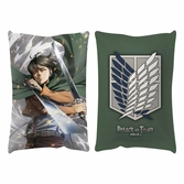 Attack on titan oreiller levi attack 50 x 35 cm