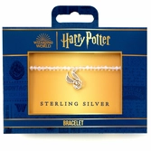 Harry potter - vif d'or - charme en argent & bracelet perles