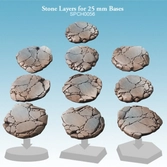Stone layers for 25 mm bases