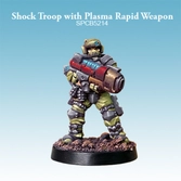 Shock troop with plasma rapid weapon