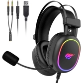 Havit - casque gaming rgb - filaire avec micro