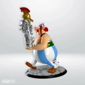 Asterix statuette obelix stack of helmets and idéfix