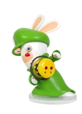 Figurine Mario + Lapins Crétins Kingdom Battle : Lapin Luigi - 8 cm