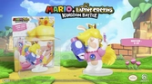 Figurine Mario + Lapins Crétins Kingdom Battle : Lapin Peach - 8 cm