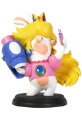Figurine Mario Lapins Crétins Kingdom Battle : Lapin Peach - 16,5 cm