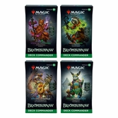 Magic the gathering bloomburrow présentoir decks commander (4) francais