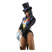 Dc direct dc cover girls statuette resin zatanna by j. scott campbell 23 cm