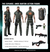 The expanse figurine amos burton 20 cm