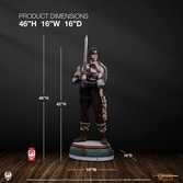 Conan le barbare statuette elite series 1/2 conan warpaint edition 116 cm