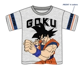 Dragon ball - goku - t-shirt unisex gris (6 ans)
