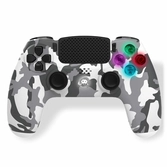 Manette sans fil pour ps4 avec prise jack pour casque et boutons lumineux-white camo