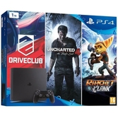 Console PS4 Slim + Uncharted 4 + Ratchet & Clank + Drive Club - 1 To