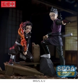 Demon slayer: kimetsu no yaiba xross link anime statuette pvc genya shinazugawa -swordsmith village arc- 15 cm