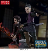 Demon slayer: kimetsu no yaiba xross link anime statuette pvc genya shinazugawa -swordsmith village arc- 15 cm