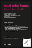Cadre - maxi cadre plexi noir - 61 x 91.5cm