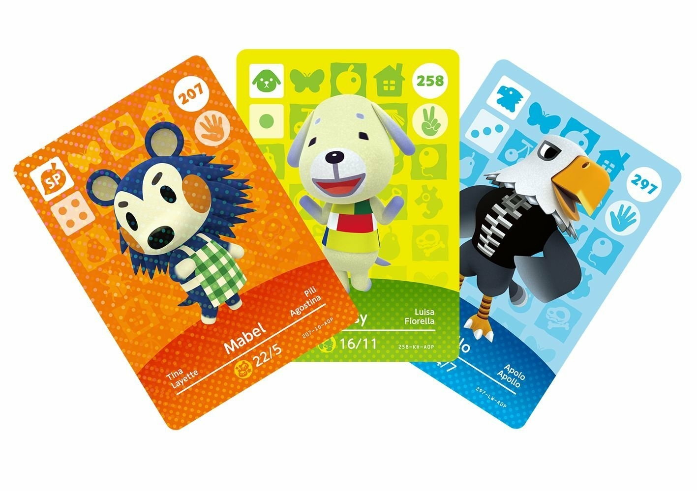 3 Cartes Amiibo Animal Crossing Happy Home Designer Série 4
