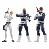 Dum dum dugan, nick fury jr. & sharon carter pack 3 fig. 15 cm captain america marvel legends series