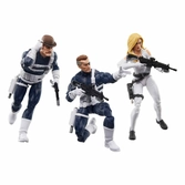 Dum dum dugan, nick fury jr. & sharon carter pack 3 fig. 15 cm captain america marvel legends series