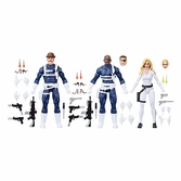 Dum dum dugan, nick fury jr. & sharon carter pack 3 fig. 15 cm captain america marvel legends series
