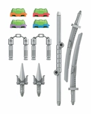 Transformers x teenage mutant ninja turtles figurine party wallop 18 cm