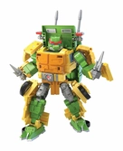 Transformers x teenage mutant ninja turtles figurine party wallop 18 cm
