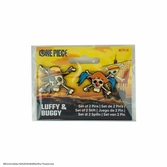 One piece pack 2 pin's luffy & buggy