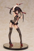 Date a live statuette 1/7 kurumi tokisaki lingerie ver. black 24 cm