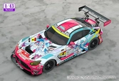 Hatsune miku gt project véhicule 1/43 hatsune miku amg 2024 season opening ver. 11 cm