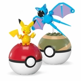 Pokémon jeu de construction mega poké ball collection: pikachu & nosferapti
