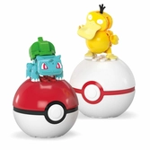 Pokémon jeu de construction mega poké ball collection: bulbizarre & psykokwak