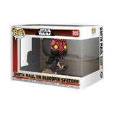 Star wars 1 - pop ride dlx n° 705 - dark maul sur bloodfin