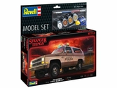 Stranger things kit complet maquette 1/25 1985 chevrolet k5 blazer 19 cm