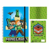 Minecraft cahier à spirale a5 wiro