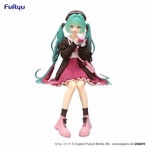 Hatsune miku statuette pvc noodle stopper autumn date pink color ver. 14 cm