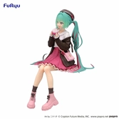 Hatsune miku statuette pvc noodle stopper autumn date pink color ver. 14 cm