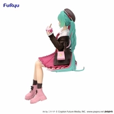 Hatsune miku statuette pvc noodle stopper autumn date pink color ver. 14 cm
