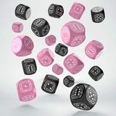 Fortress compact d6 pack dés black&pink (20)
