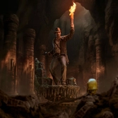 Indiana jones statuette art scale deluxe 1/10 indiana jones 40 cm