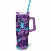 Stitch - purple flower - mug de voyage xl - format 940ml