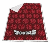 Dragon ball super - couverture sherpa 130x170cm - symbole