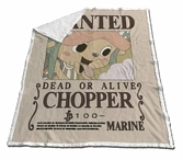 One piece - couverture sherpa 130x170cm - chopper dead or alive""