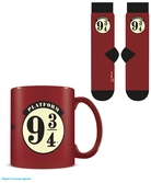 Harry potter mug et chaussettes set 9 3/4